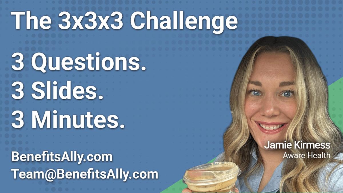 Aware Health - 3x3x3 Challenge With Jamie Kirmess