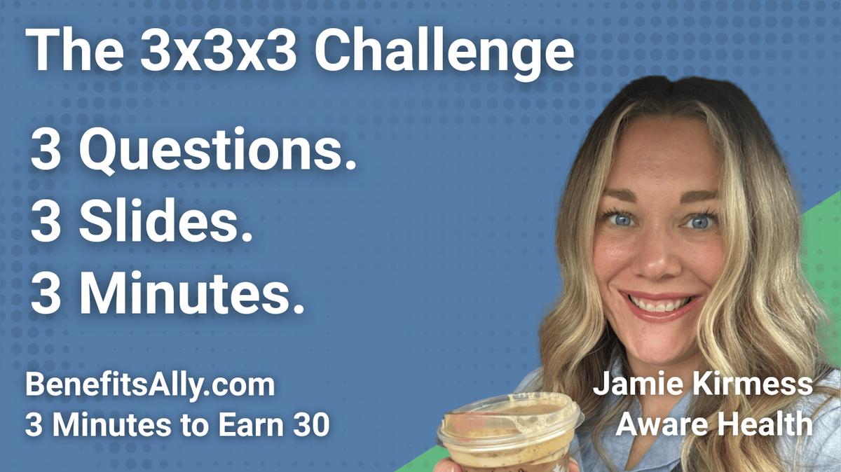 Aware Health - 3x3x3 Challenge With Jamie Kirmess