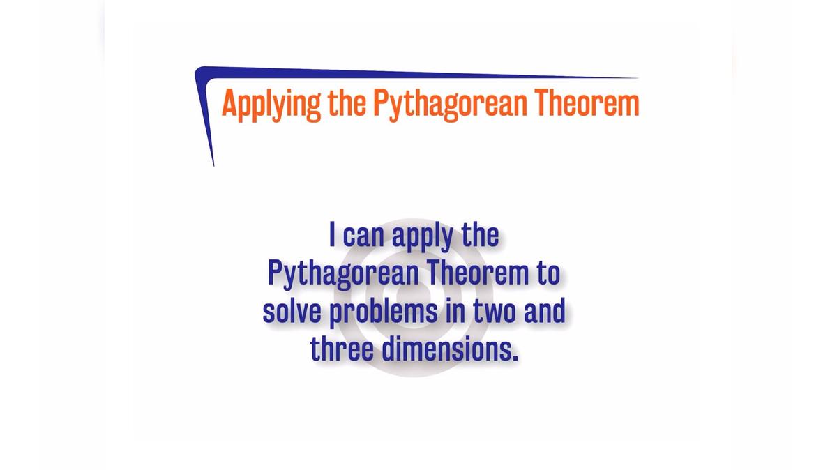 FL27SP 3.3.2 Applying the Pythagorean Theorem