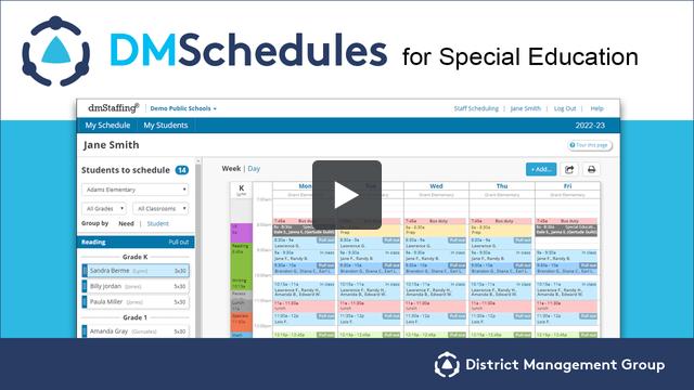 DMSchedules - Scheduling for special education - Video Demo
