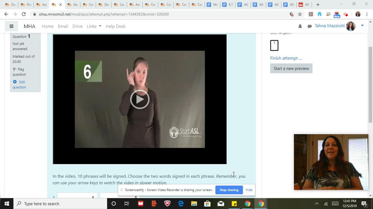ASL 1 Q2 W6 Quiz_ Vocabulary Comprehension Review.webm