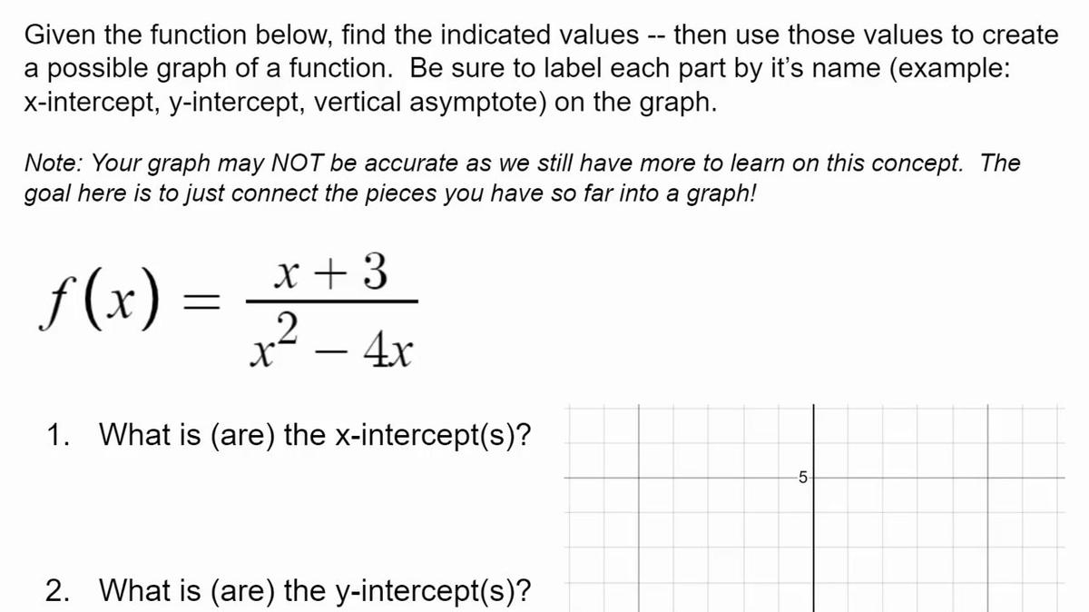 Homework Help Lesson 5.5 X Intercepts and Vertical Asymptotes.mp4