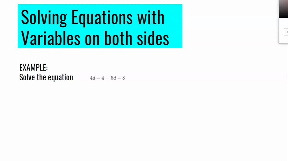 Solving Equations with Variables on Both Sides.mp4