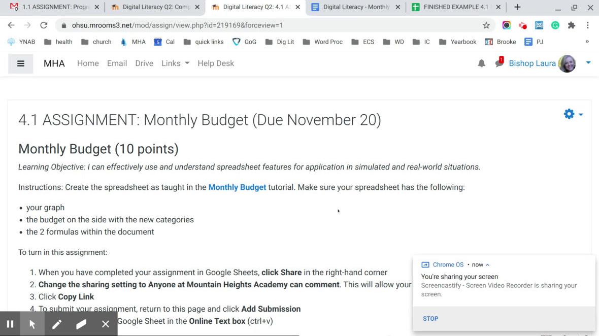 Monthly Budget Homework Help Video