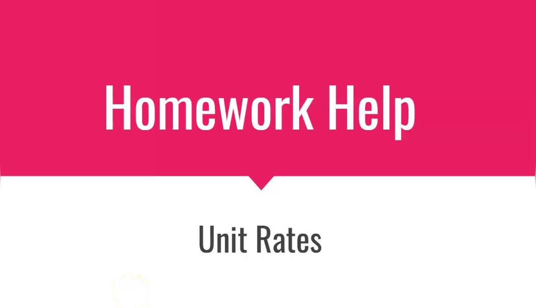 HH Unit Rates.mp4