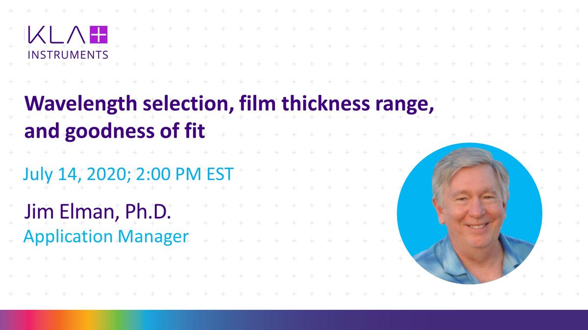 Wavelength selection, film thickness range and goodness of fit