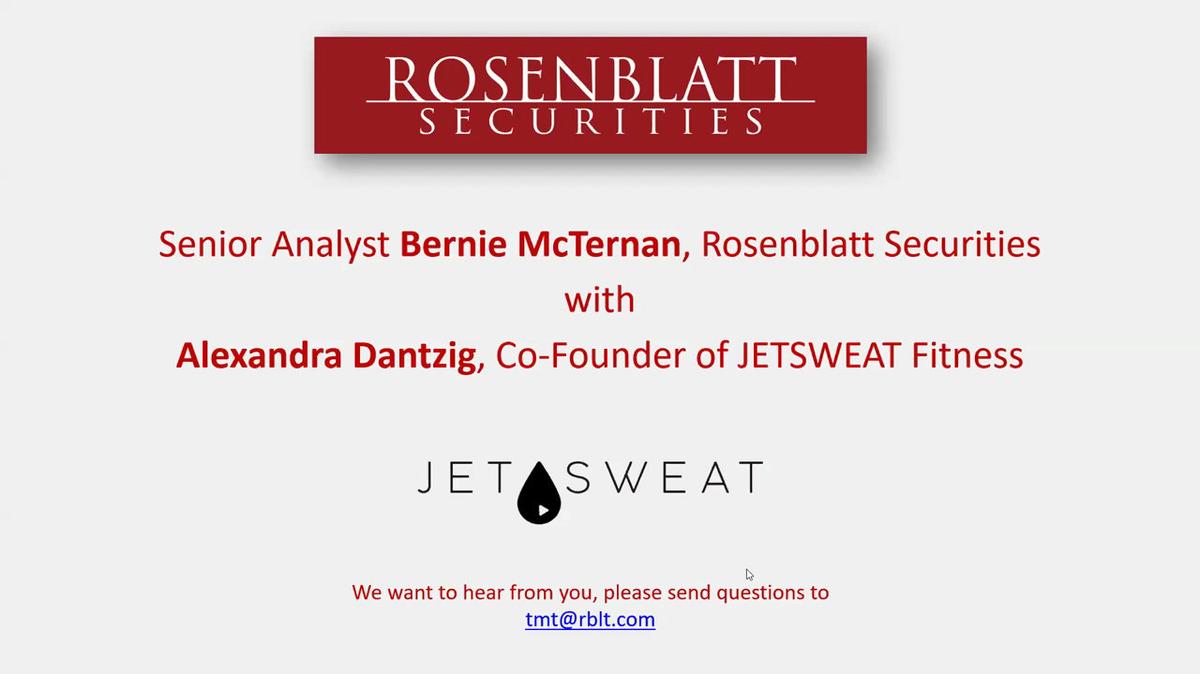 Fitness Industry Update with JETSWEAT, hosted by Bernie McTernan