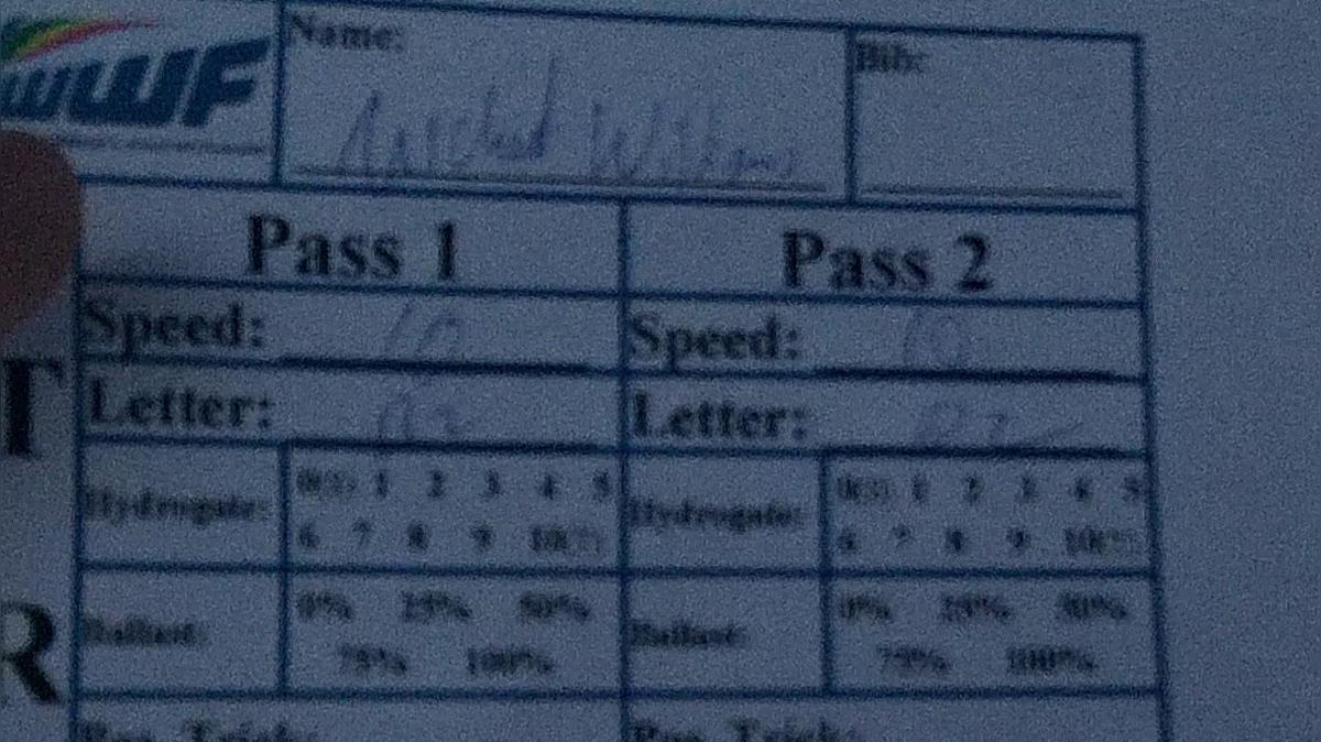 Michael Williams B1 Round 1 Pass 1