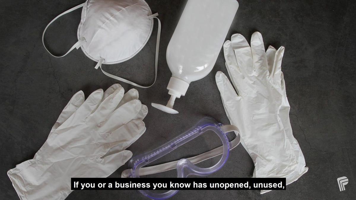 Donate your PPE (open captions)