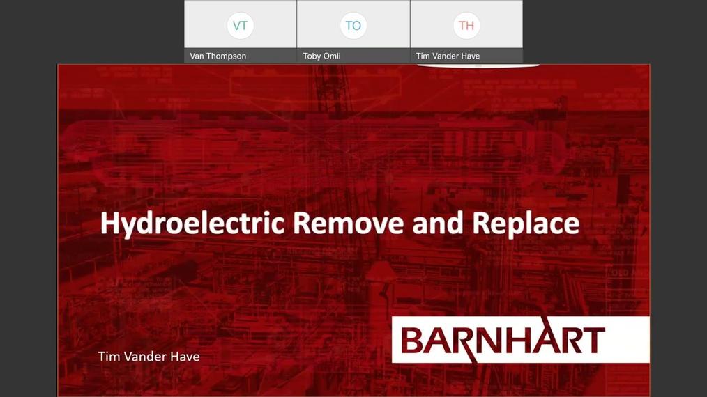 Hydroelectric Remove and Replace - Webinar