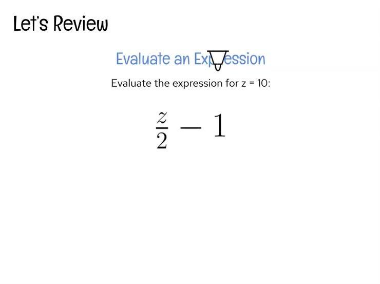 Evaluate an Expression Review.mp4