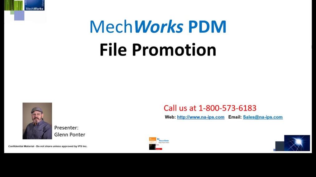 See how MechWorks PDM can be used to promote 2D files to 3D files (with history).