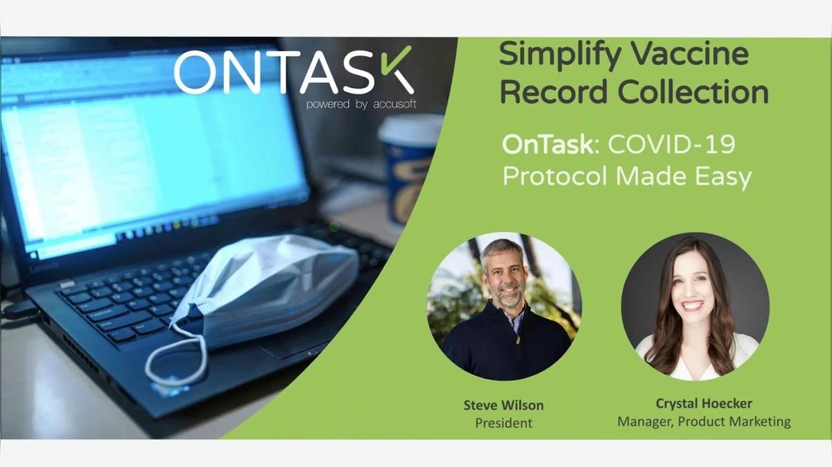 Simplify Vaccine Record Collection Webinar | OnTask