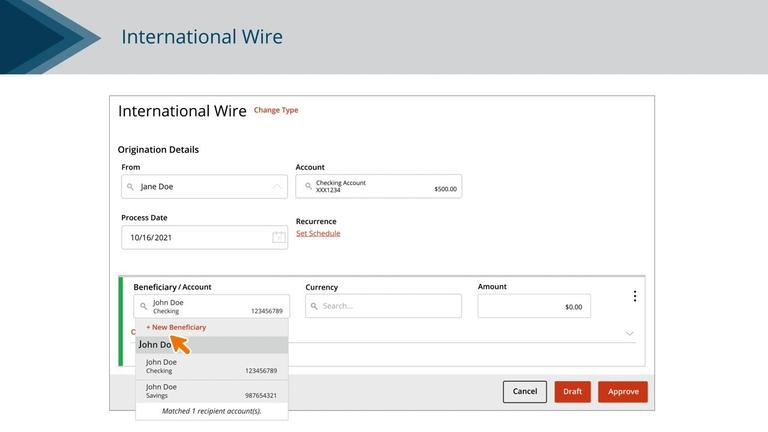 Creating an International Wire