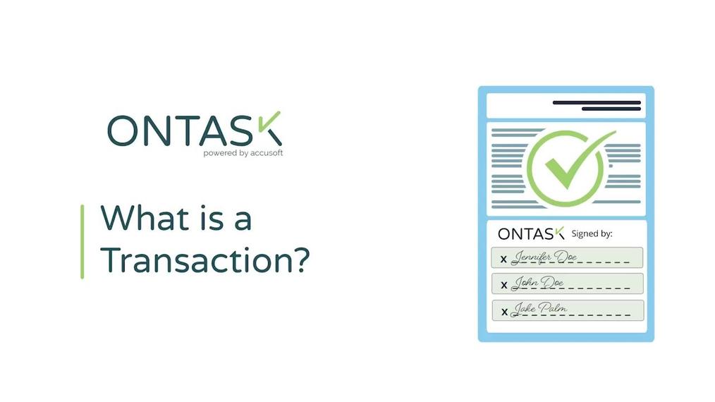 What is a Transaction in OnTask? | OnTask