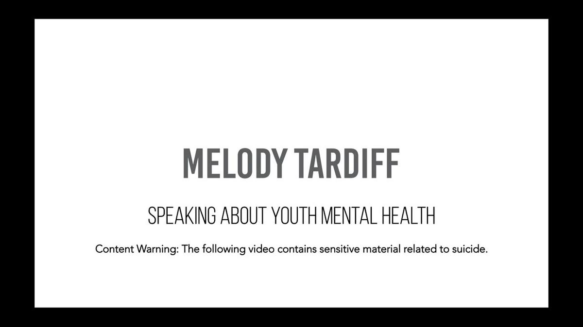 Melody Tardiff - Youth Mental Health