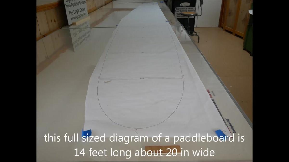 to show digitizing a large plan , cutting the piece and laying it back on the plan