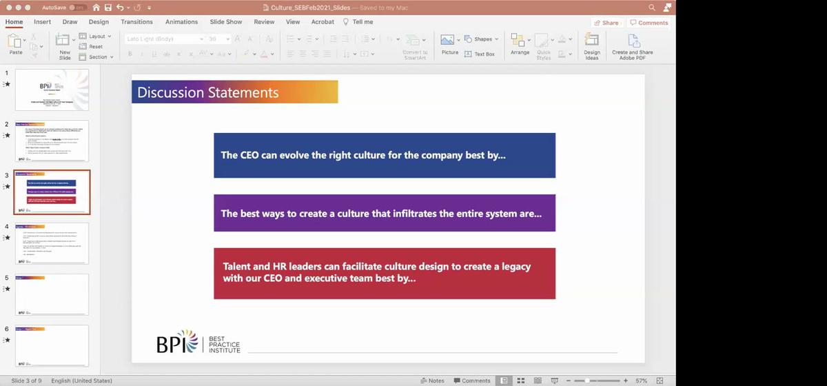 Create and Sustain the Right Culture for Your Company