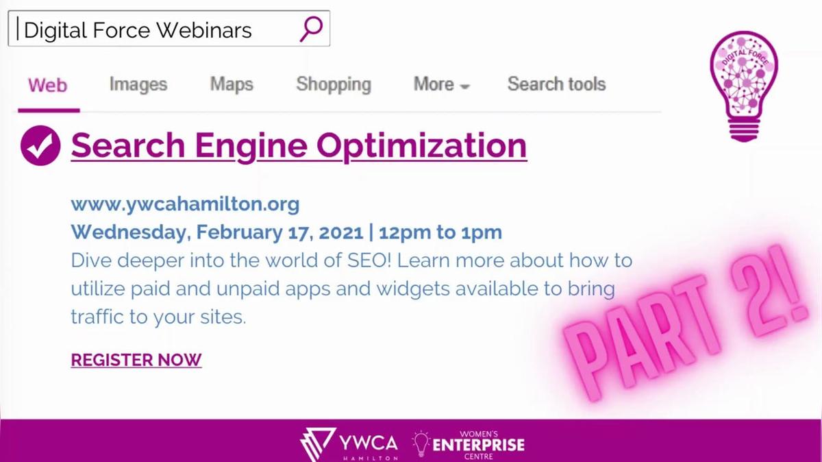 Search Engine Optimization (SEO) Part 2
