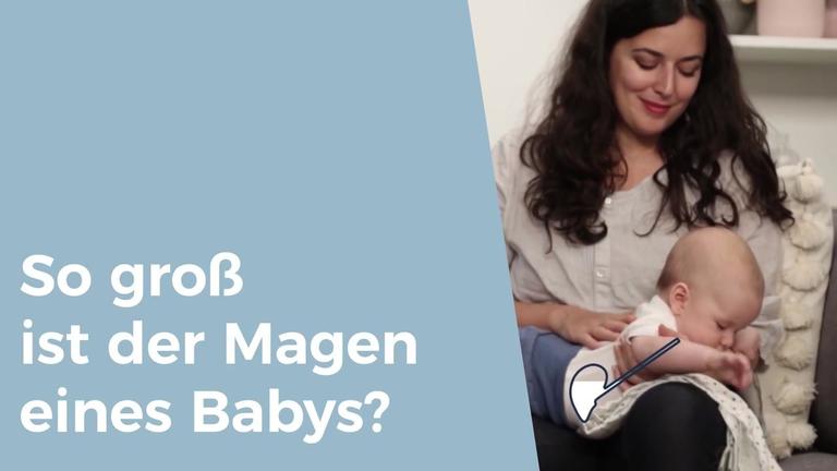 So groß ist der Magen eines Babys