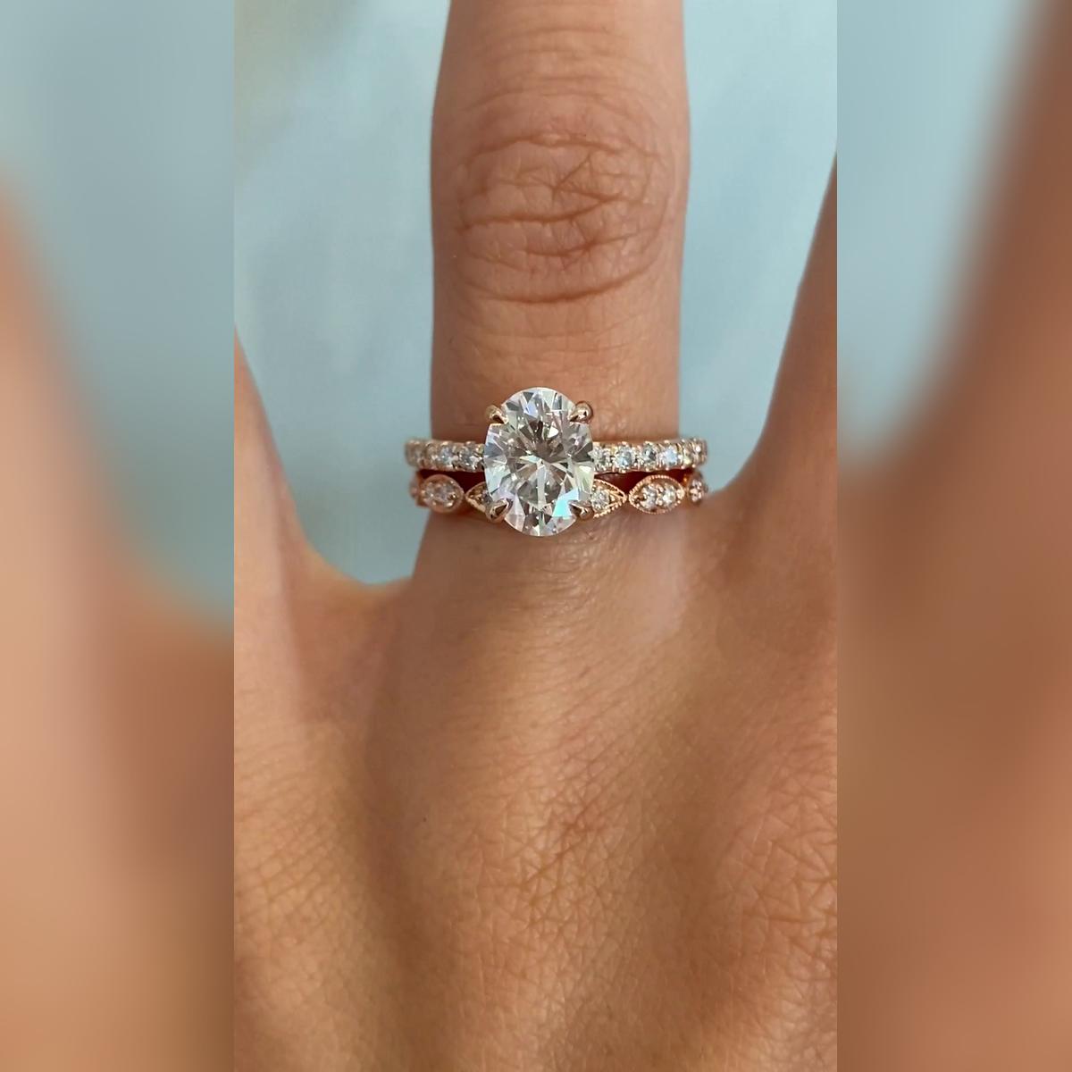 Jessie Oval Wedding Band Pairings