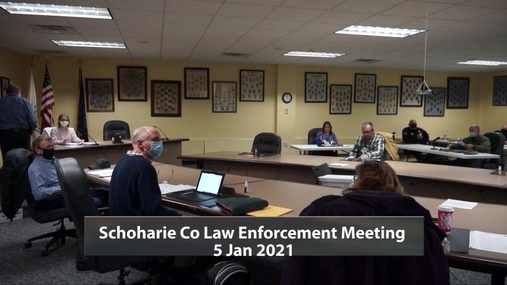 Schoharie Co Law Enforcement Meeting -- 5 Jan 2021