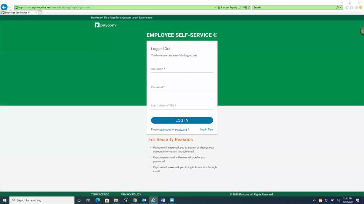 Paycom - Timecard Review and Submitting a Missed Punch Tutorial