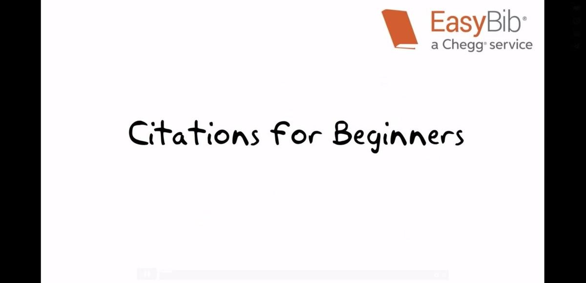 Citations for Beginners on Vimeo
