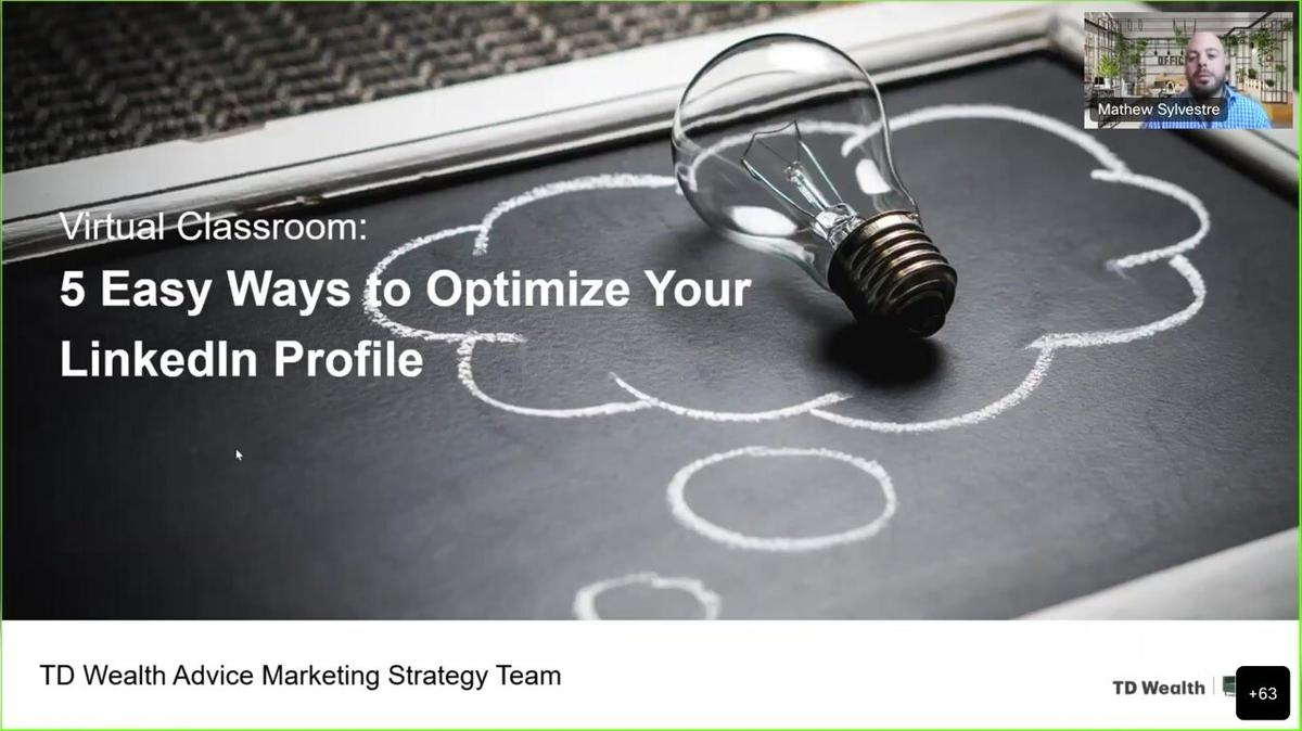 Advisor Virtual Classroom | Optimizing Your Linkedin Profile