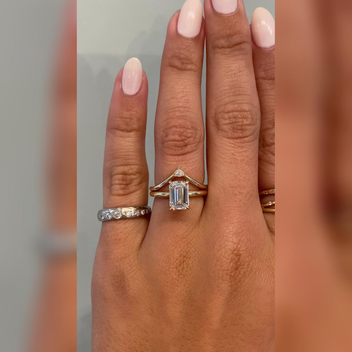 Zilli Emerald Cut Wedding Band Pairings