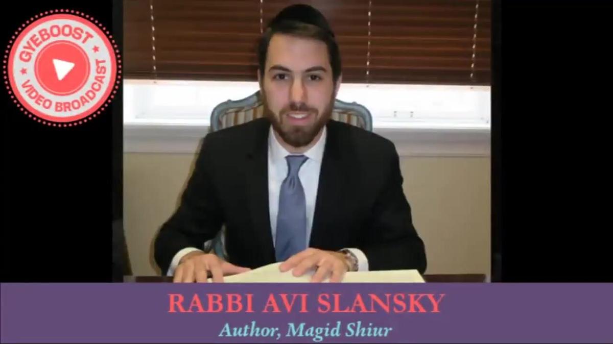 1068 - Rabbi Avi Slansky - Deja la suciedad atrás [Lej Lejá]