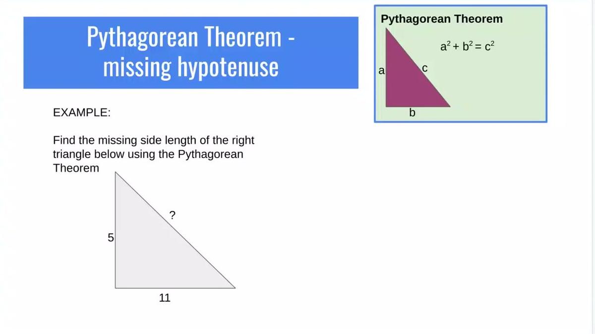 SM1 - Review Pythagorean Theorem 1.mp4