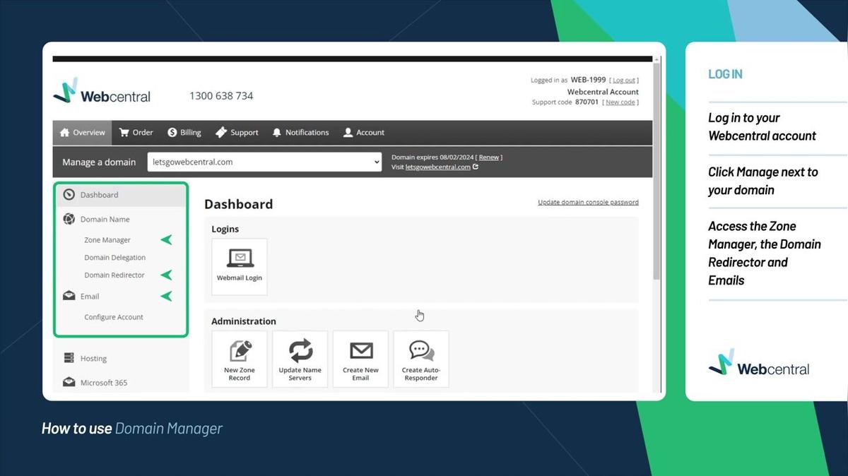 How to use Domain Manager
