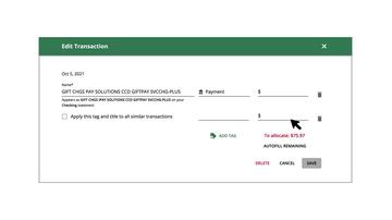 Tagging Transactions