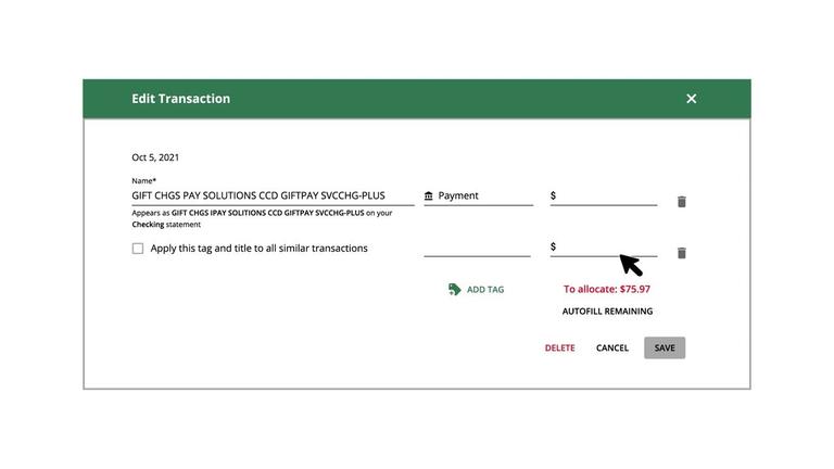 Tagging Transactions