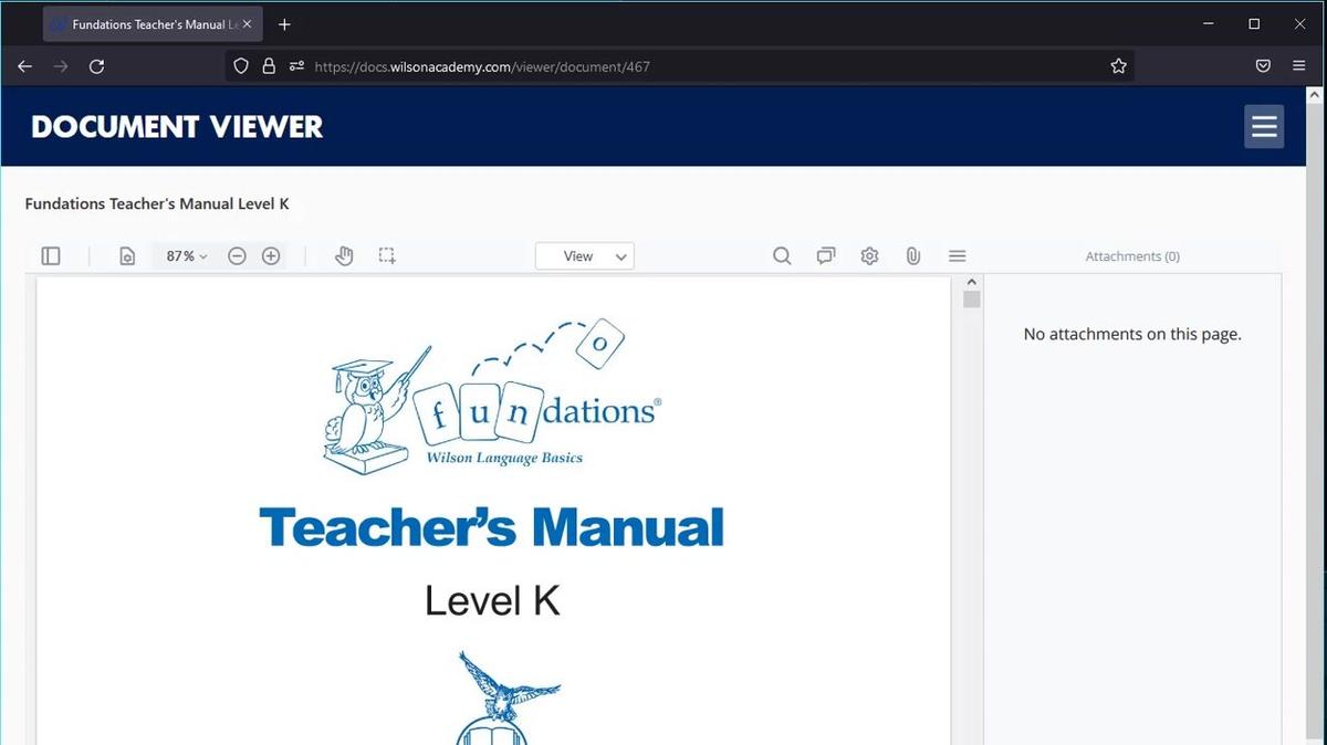 Wilson Digital Teacher&#39;s Manual (Fundations)