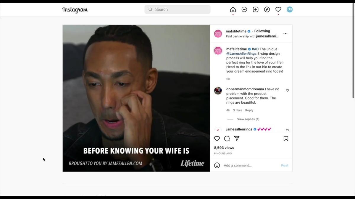 MAFS S15 James Allen Social Media 3 Step process Instagram