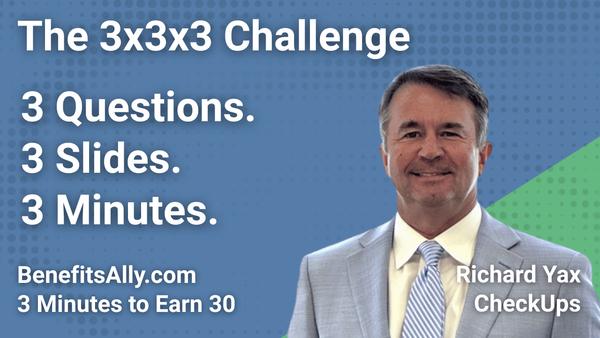 CheckUps by PathFinder Health - 3x3x3 Challenge by Richard Yax