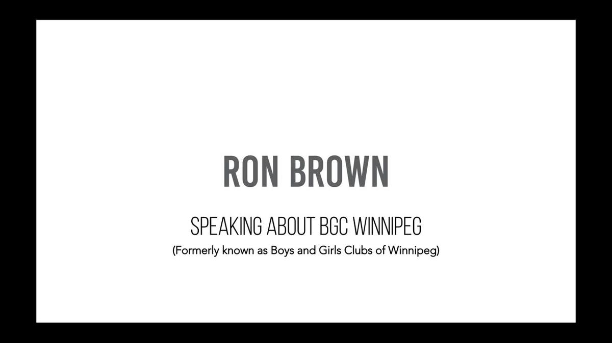 Ron Brown - BGC Winnipeg