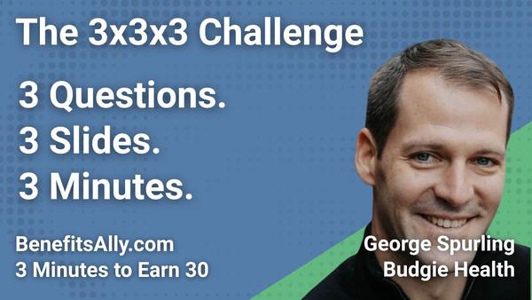 Budgie Health - 3x3x3 Challenge with George Spurling