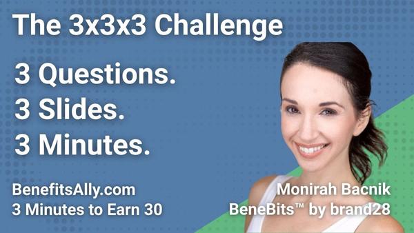 BeneBits™ by brand28 - 3x3x3 Challenge with Monirah Bacnik