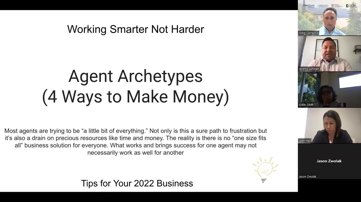 Agent Archetypes: 4 Ways to Make Money (7.13.2022)