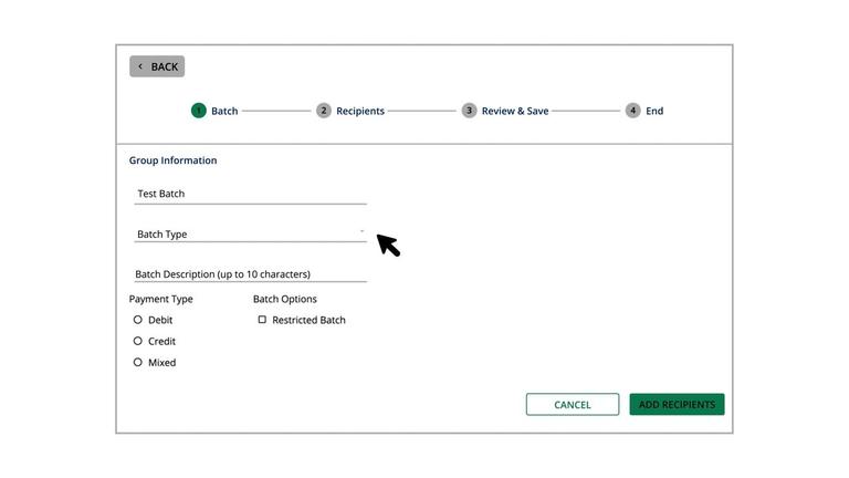 Creating a Batch Payee List