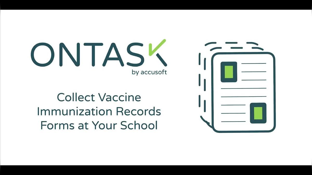 Vaccine Immunization Records Form for Schools