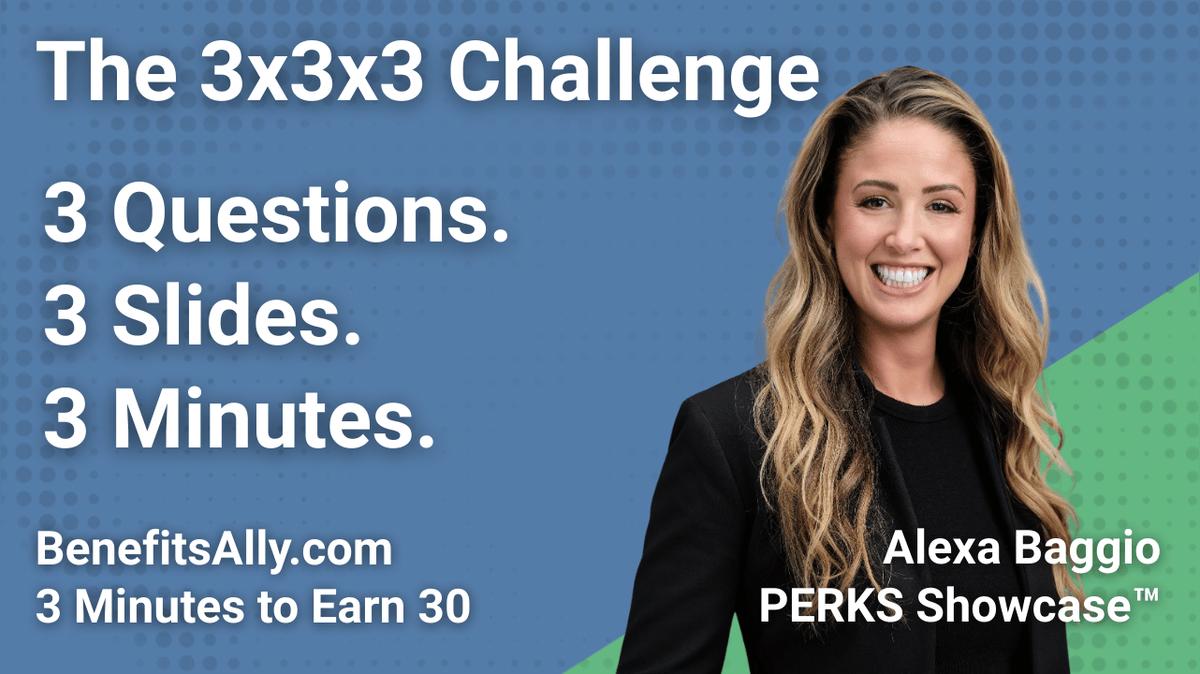 PERKS Showcase™ - 3x3x3 Challenge with Alexa Baggio