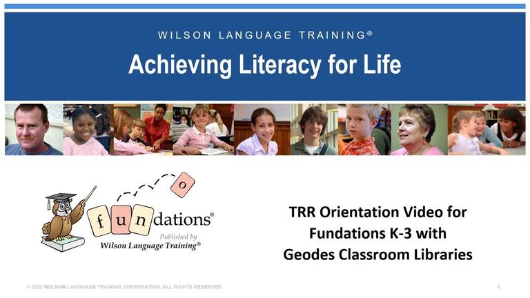 TRR Orientation