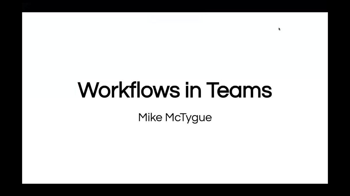 Workflows in Microsoft Teams Demo