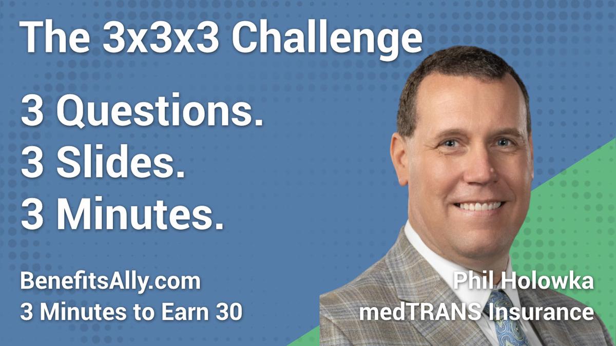 medTRANS Insurance - 3x3x3 Challenge with Phil Holowka