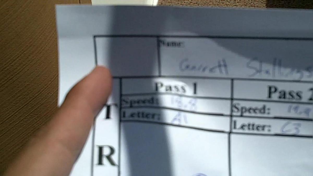 Garrett Stallings M1 Round 1 Pass 1