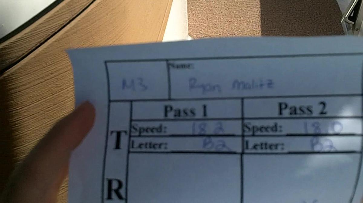 Ryan Malitz M3 Round 1 Pass 1